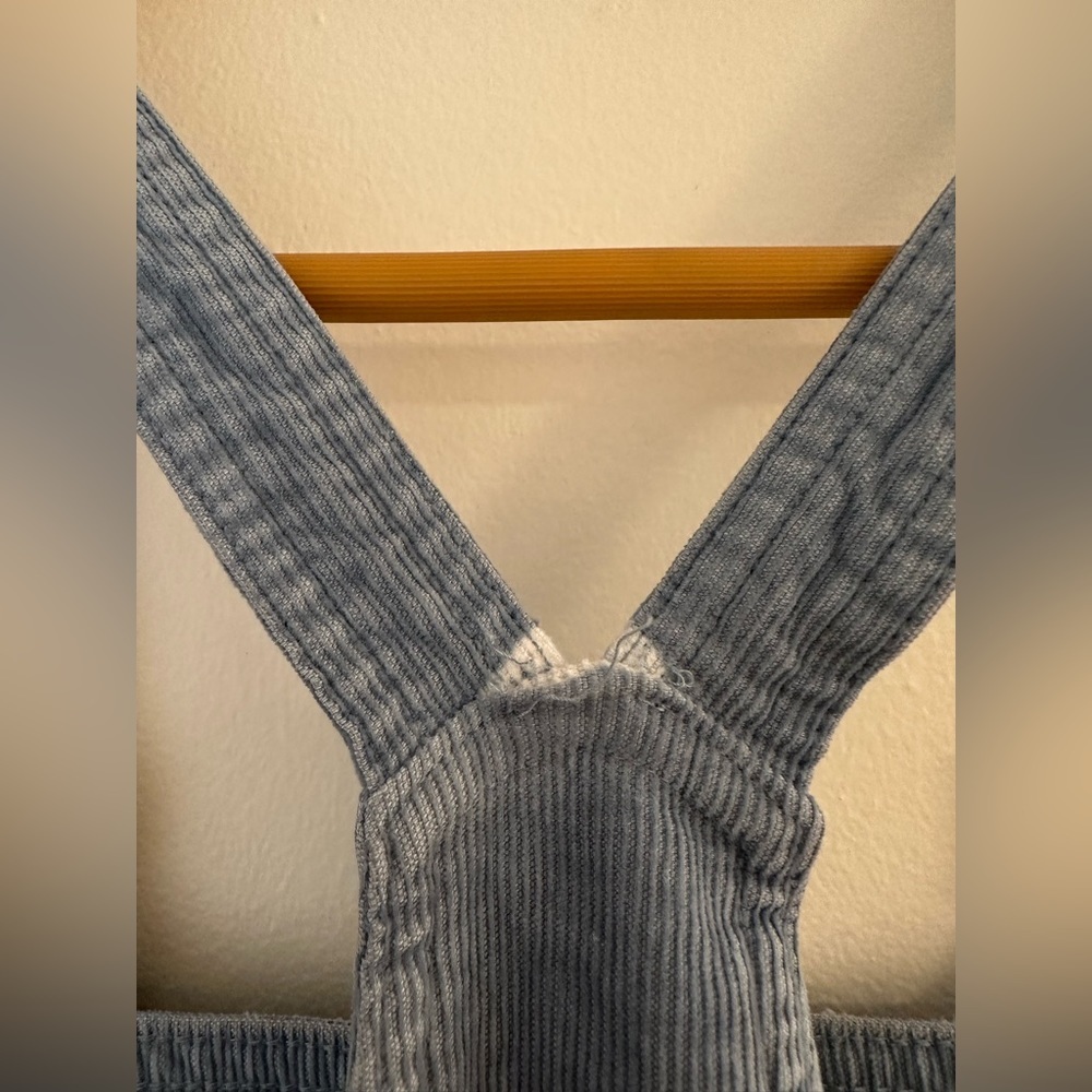 Aerie Werk & Play Corduroy Overalls Cloudy Blue / Size XS - Picture 10 of 16